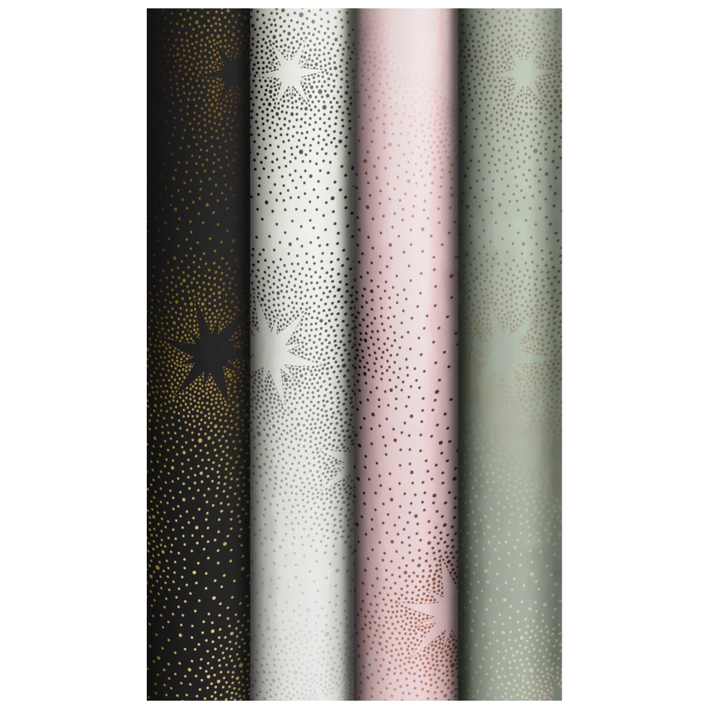 Geschenkpapier „Endless Stars“ | 70 cm × 1,5 m, 75 g/m², sortiert