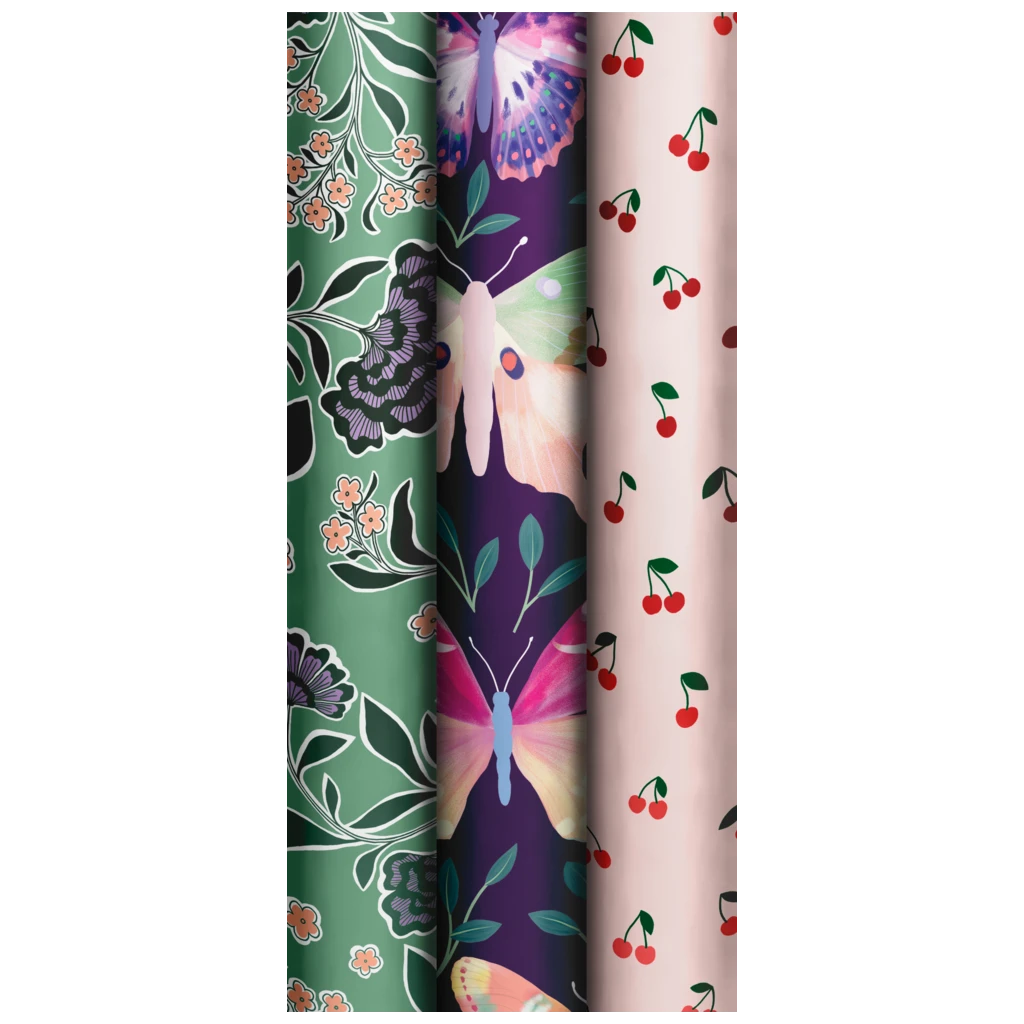 Geschenkpapier „Nature Beauty“ | 70 cm × 1,5 m, 76 g/m², sortiert