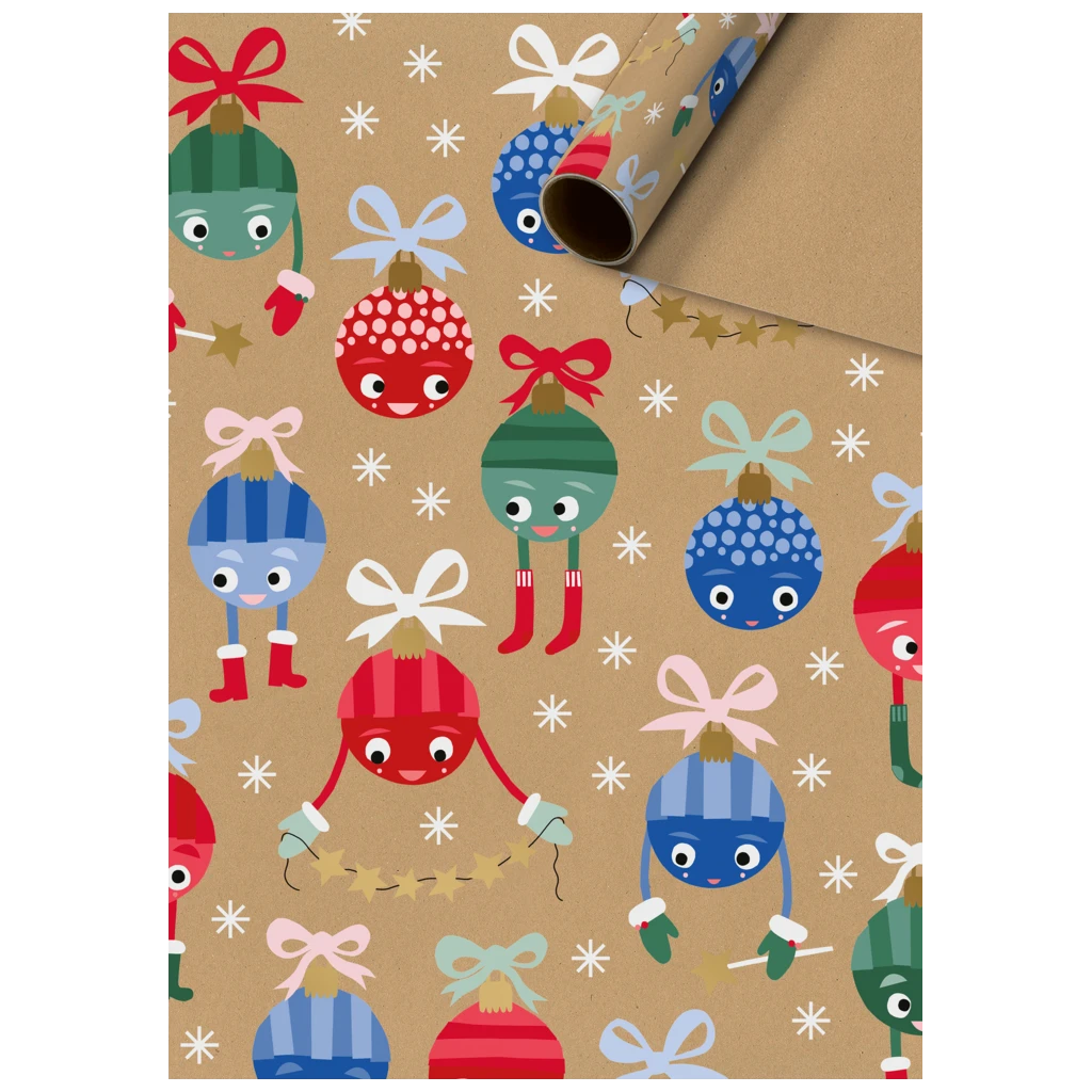 Geschenkpapier „Tilda“ | 70 cm × 2 m, 70 g/m², braun