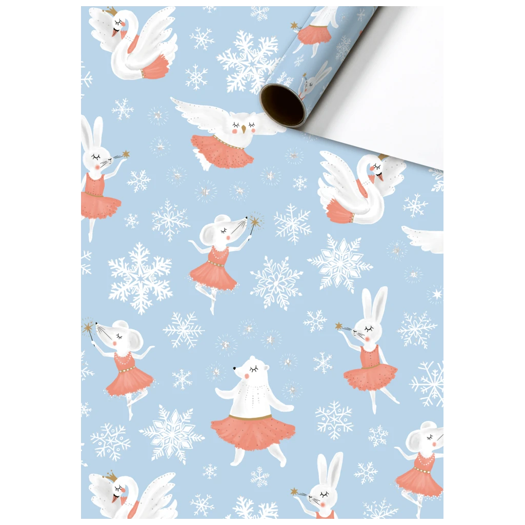 Geschenkpapier „Rosella“ | 70 cm × 1,5 m, 76 g/m², hellblau