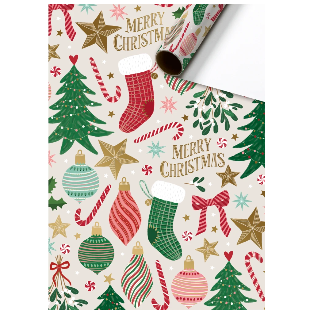 Geschenkpapier „Charlize“ | 70 cm × 2 m, 80 g/m², beige