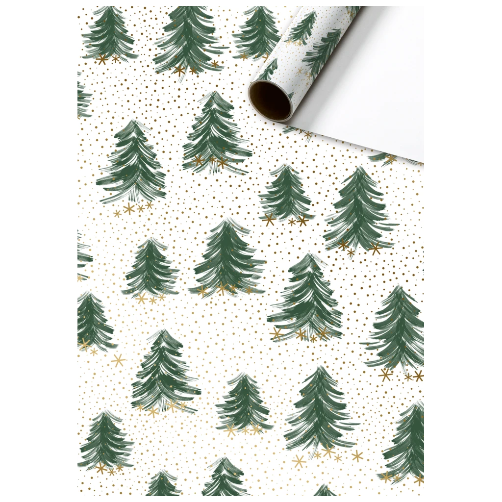 Geschenkpapier „Inverno“ | 70 cm × 2 m, 70 g/m², weiß