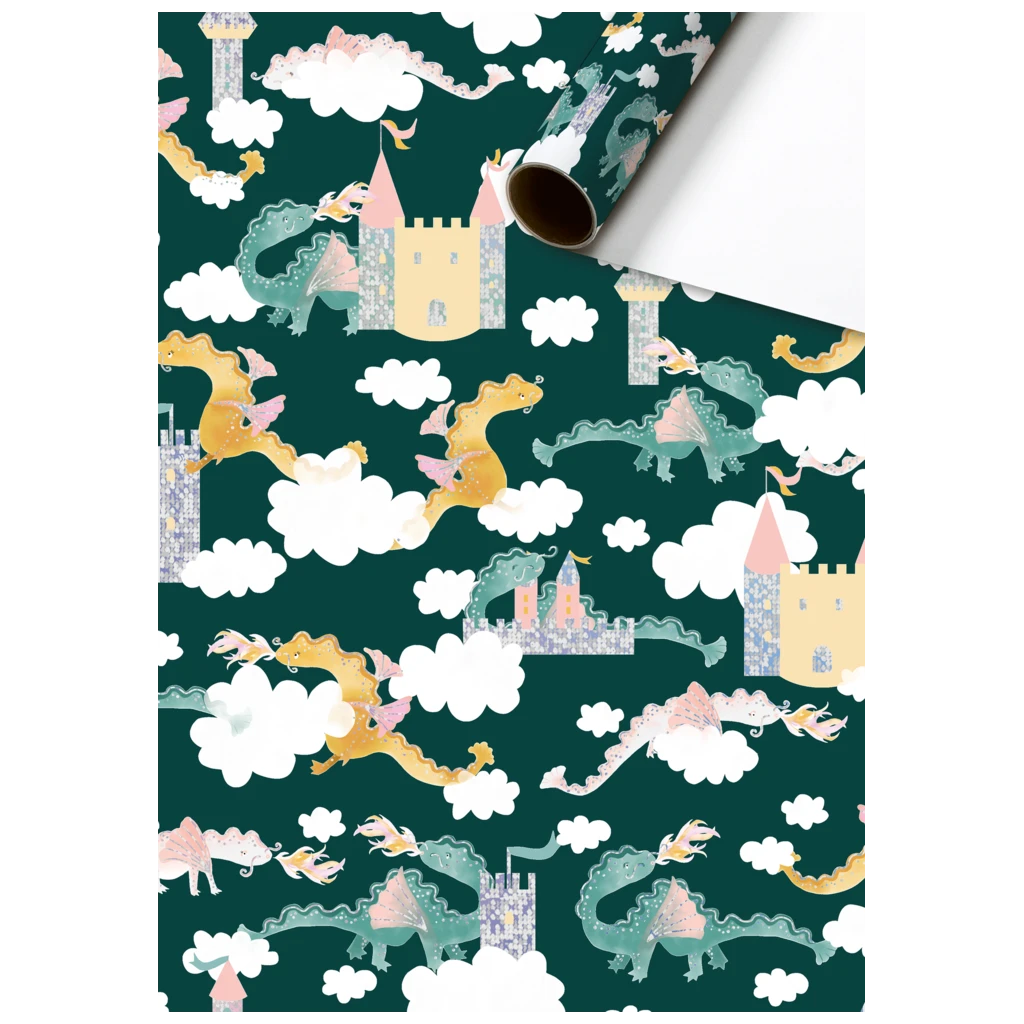 Geschenkpapier „Robina“ | 70 cm × 1,5 m, 76 g/m², dunkelgrün