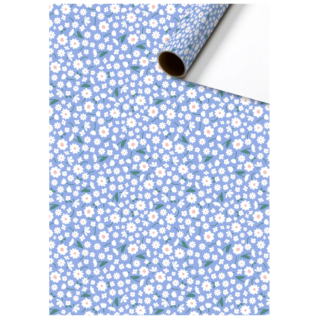 Geschenkpapier „Samia“ | 70 cm × 2 m, 80 g/m², hellblau