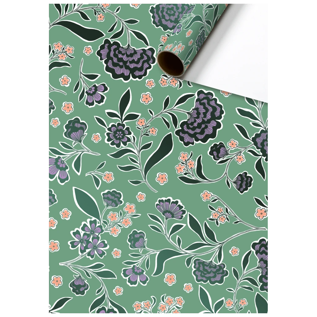 Geschenkpapier „Mamoka“ | 70 cm × 1,5 m, 76 g/m², jade