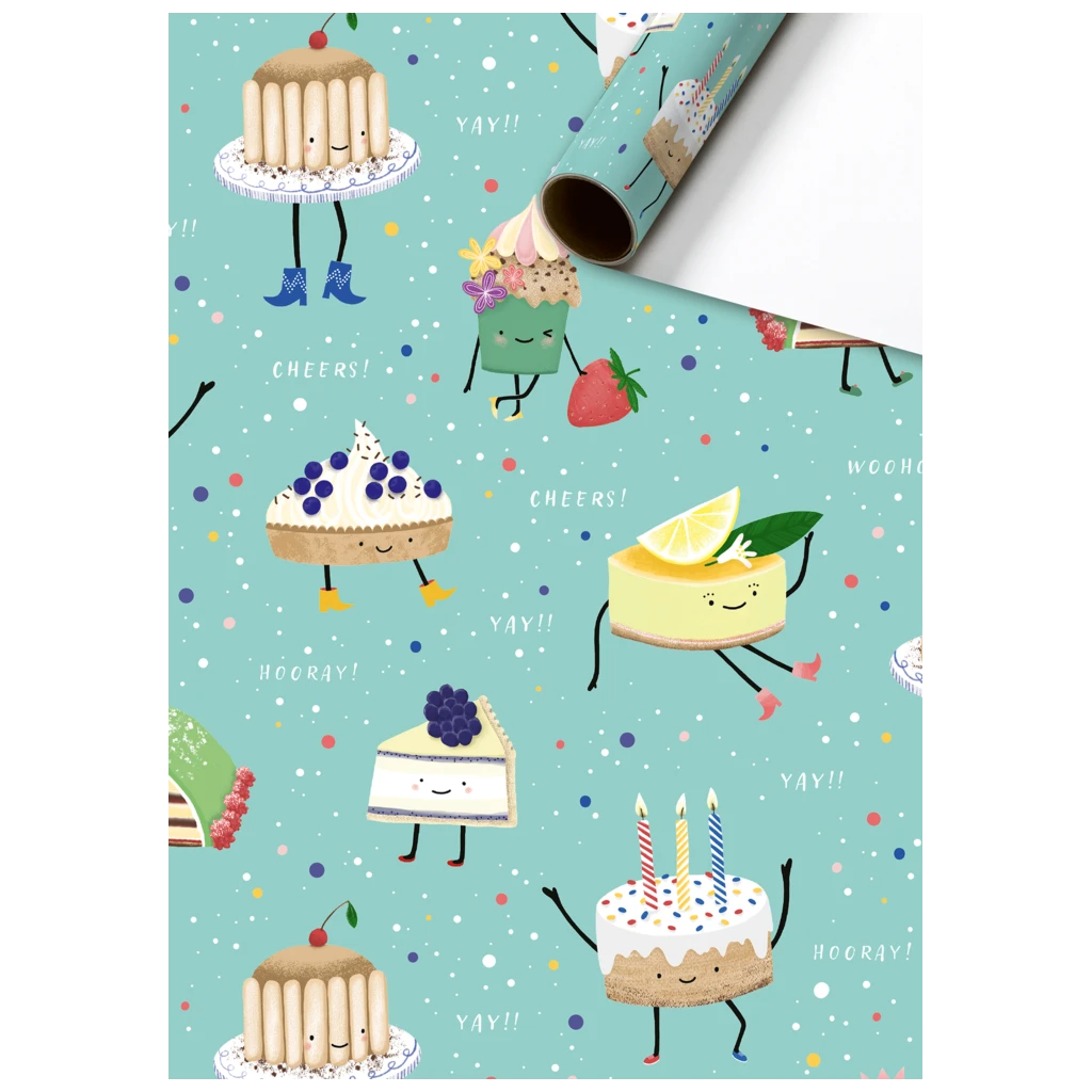 Geschenkpapier „Maurita“ | 70 cm × 2 m, 80 g/m², mintgrün