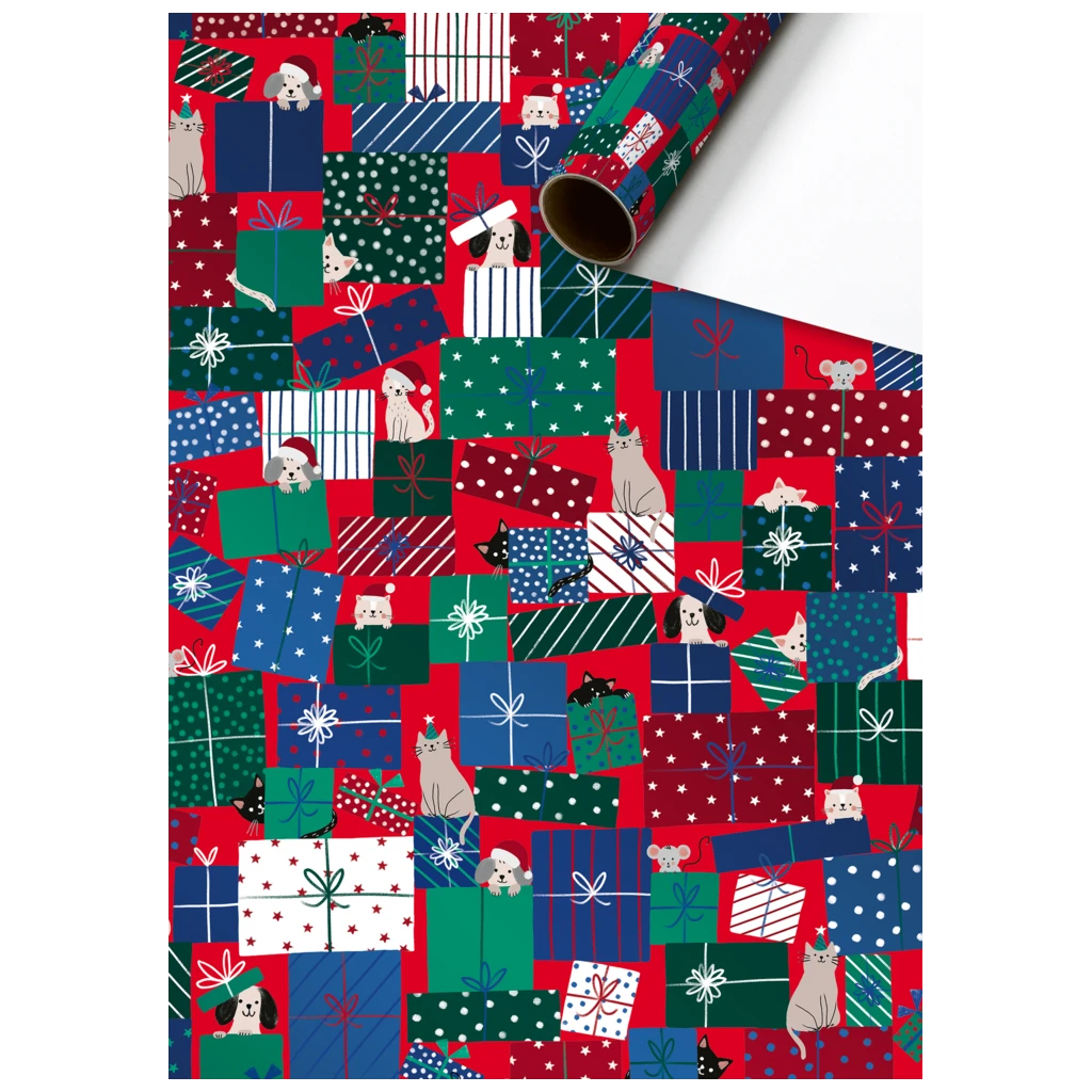Geschenkpapier „Taly“ | 70 cm × 1,5 m, 76 g/m², rot
