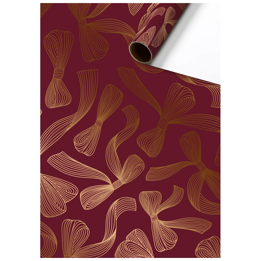 Geschenkpapier „Mari“ | 70 cm × 1,5 m, 76 g/m², bordeaux