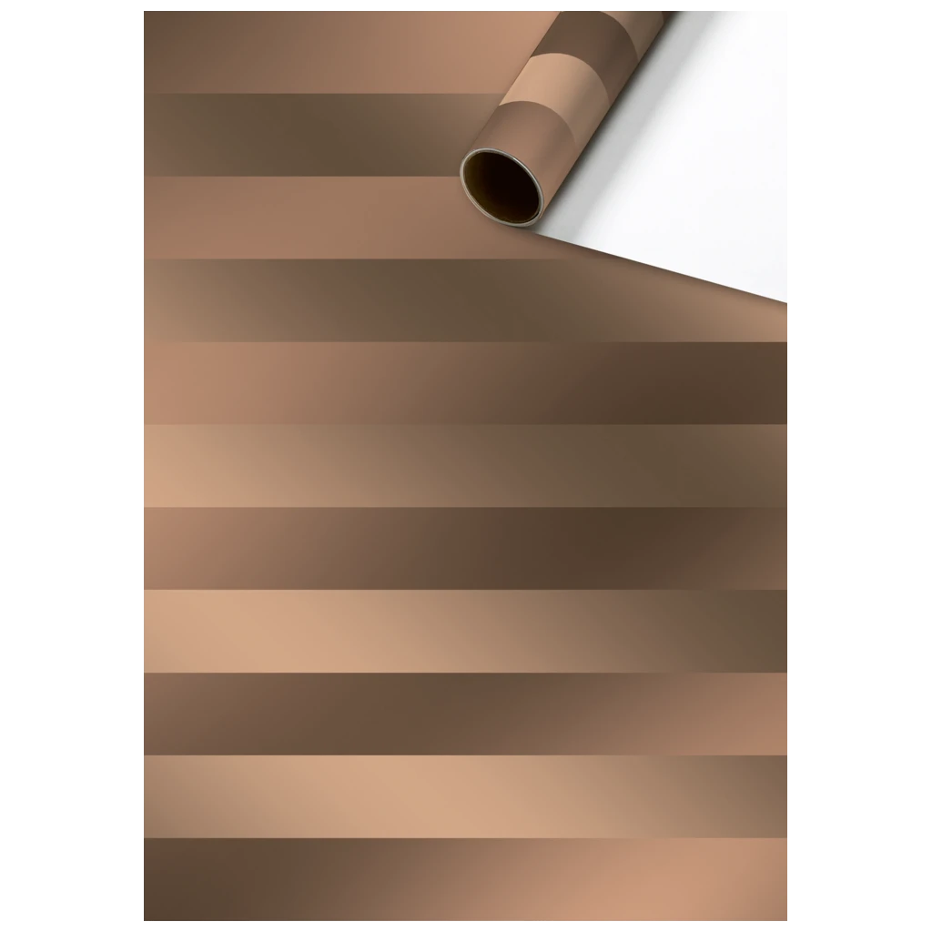 Geschenkpapier „Bas“ | 70 cm × 2 m, 76 g/m², braun/kupfer