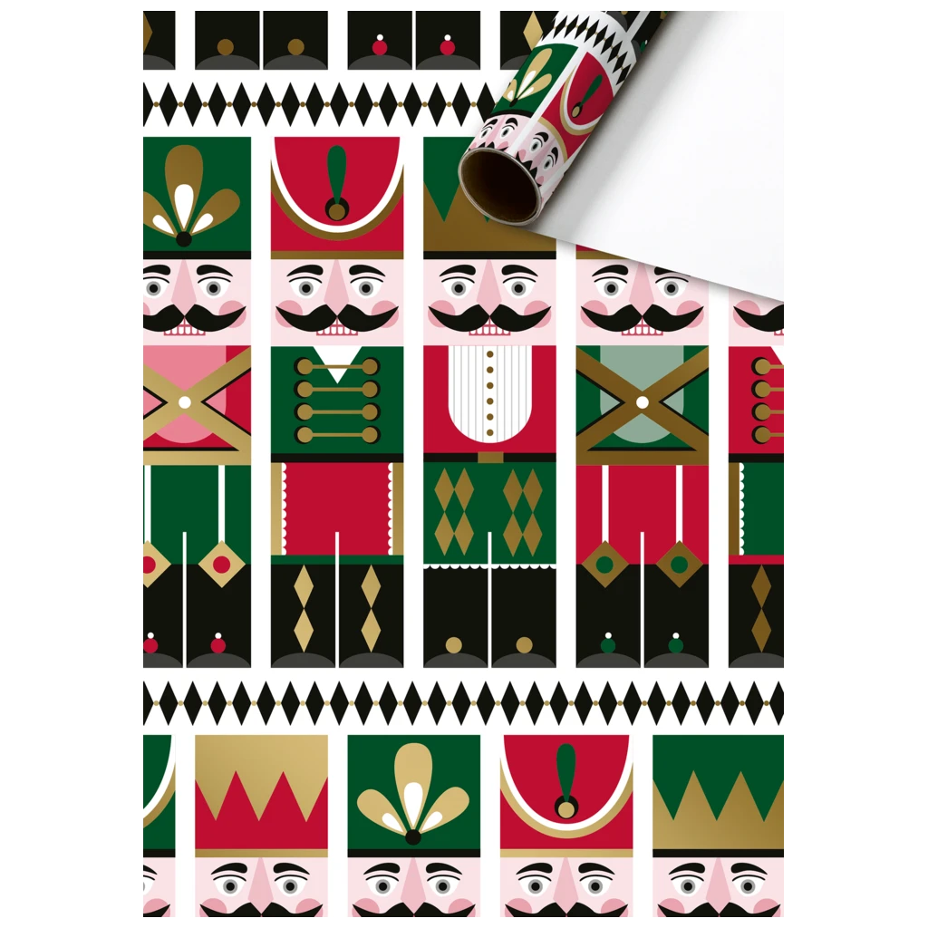 Geschenkpapier „Robert“ | 70 cm × 2 m, weiß