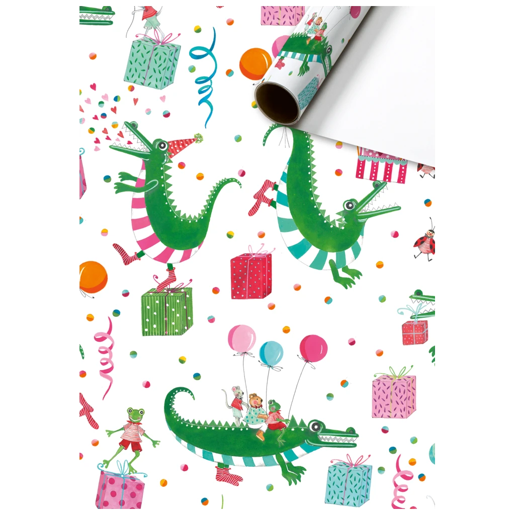 Geschenkpapier „Nepomuk“ | 70 cm × 2 m, 80 g/m², weiß