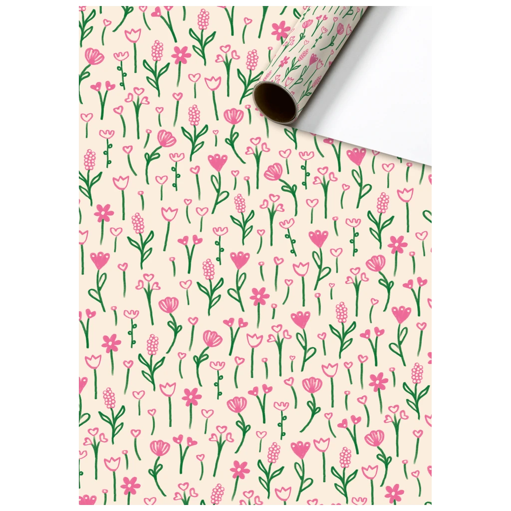Geschenkpapier „Primavera“ | 70 cm × 2 m, 80 g/m², beige