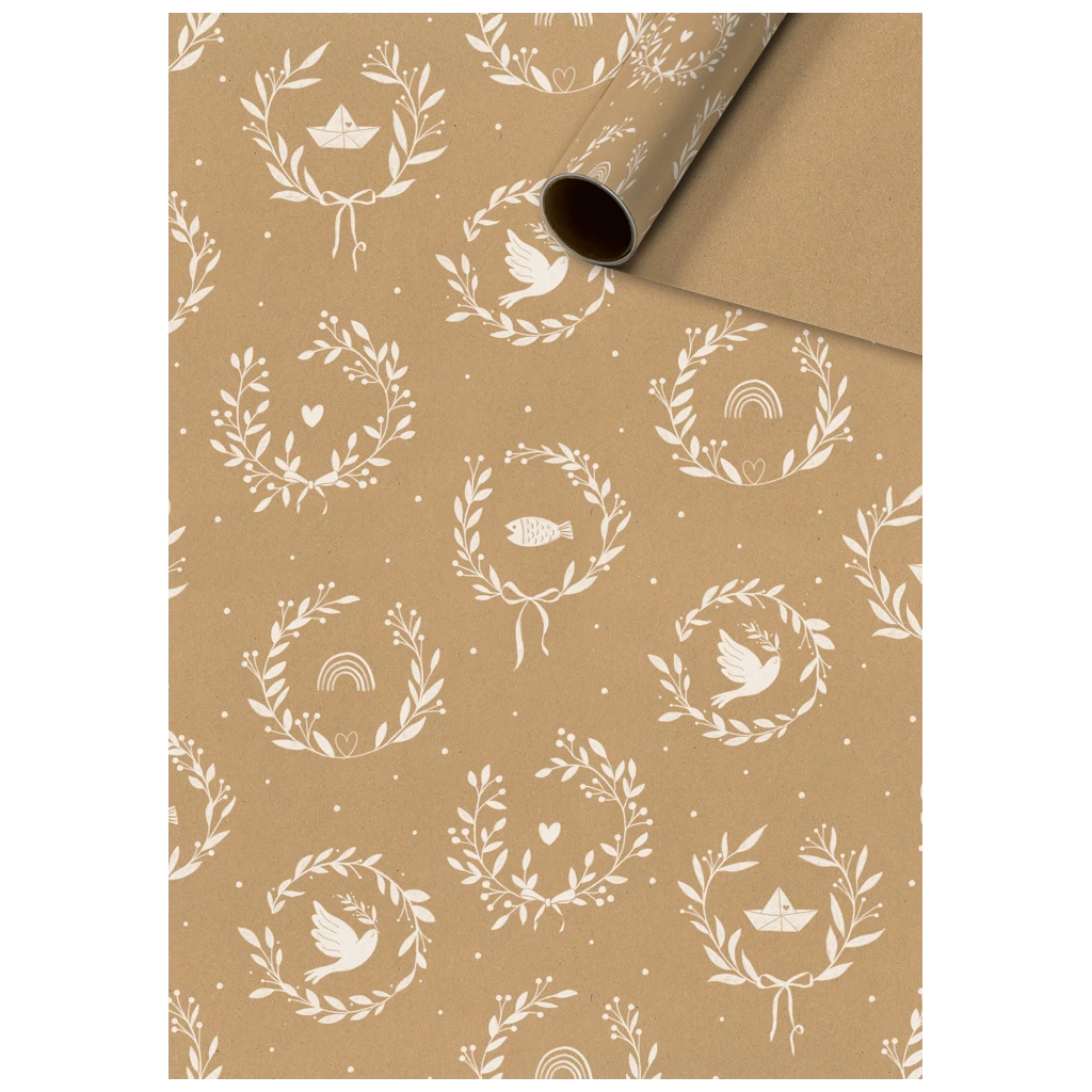 Geschenkpapier „Avi“ | 70 cm × 2 m, 70 g/m², hellbraun