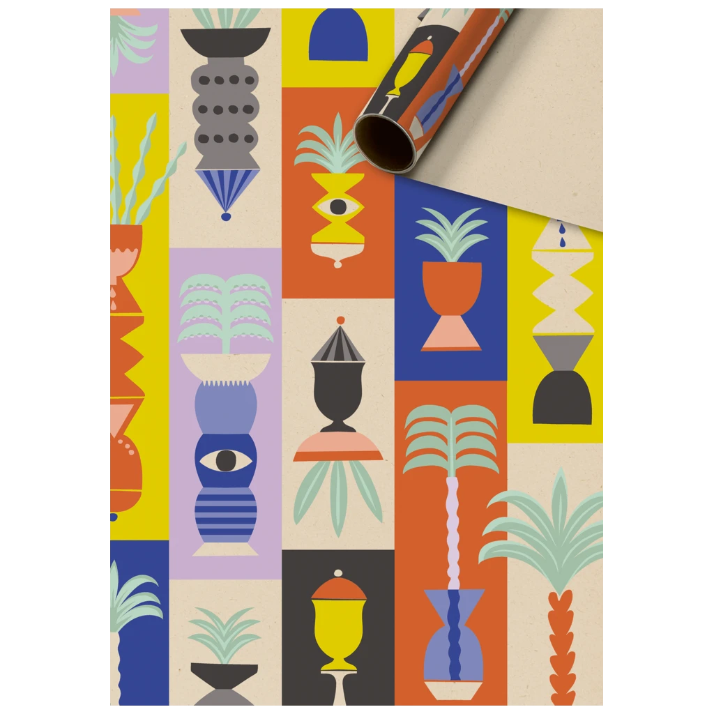 Geschenkpapier „Shani“ | 70 cm × 2 m, 70 g/m², mehrfarbig