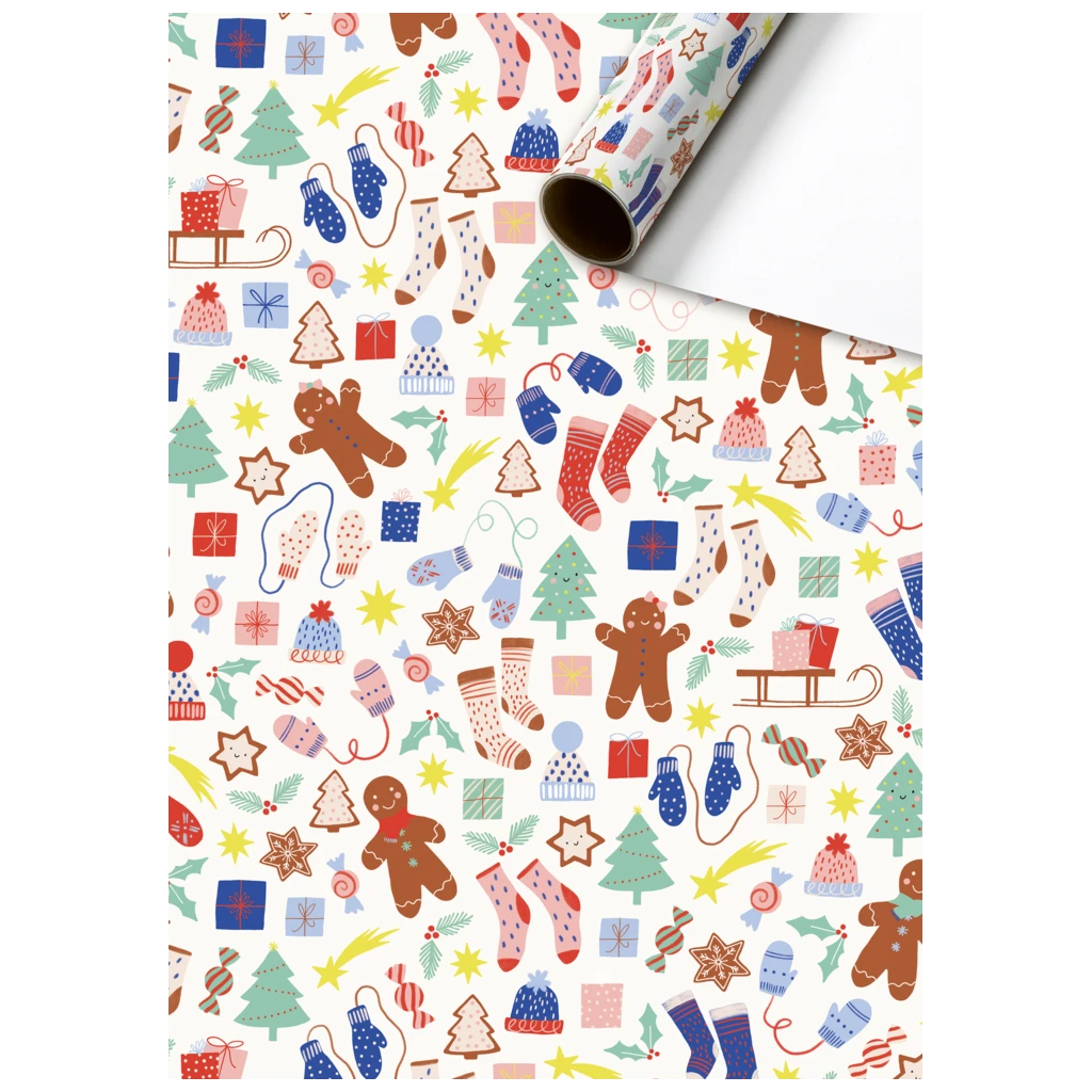 Geschenkpapier „Marioka“ | 70 cm × 2 m, 80 g/m², weiß