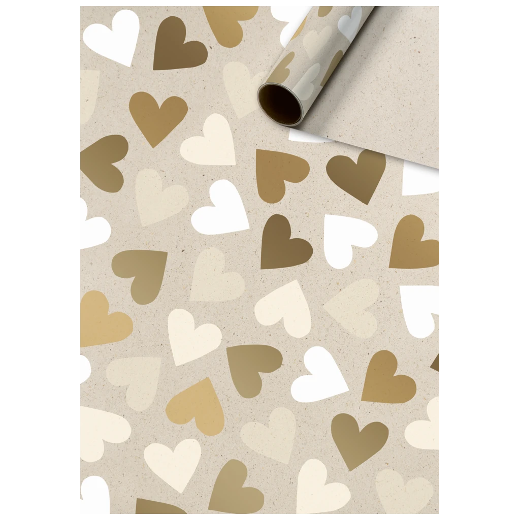 Geschenkpapier „Velia“ | 70 cm × 2 m, 80 g/m², hellbraun
