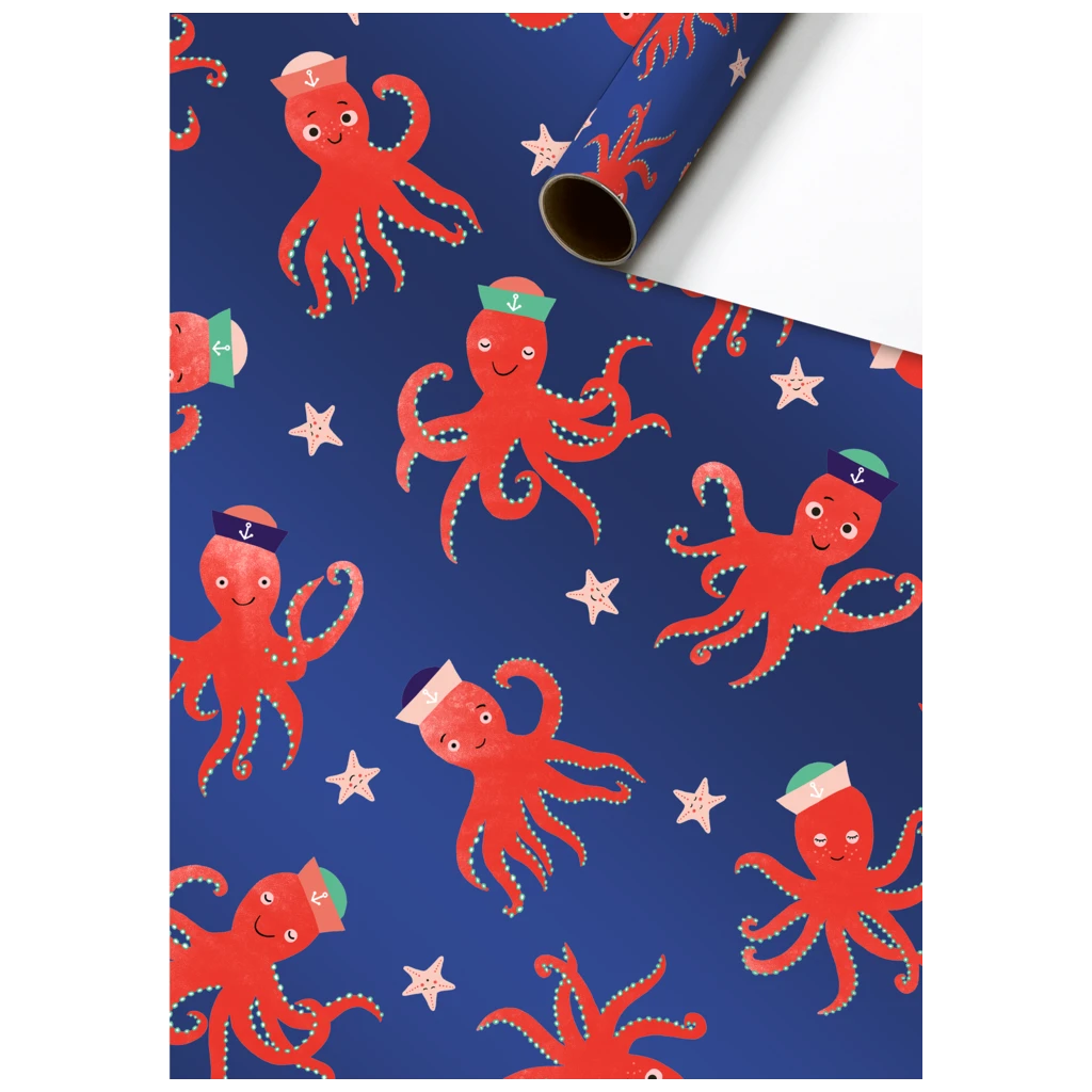 Geschenkpapier „Toffy“ | 70 cm × 1,5 m, 76 g/m², dunkelblau