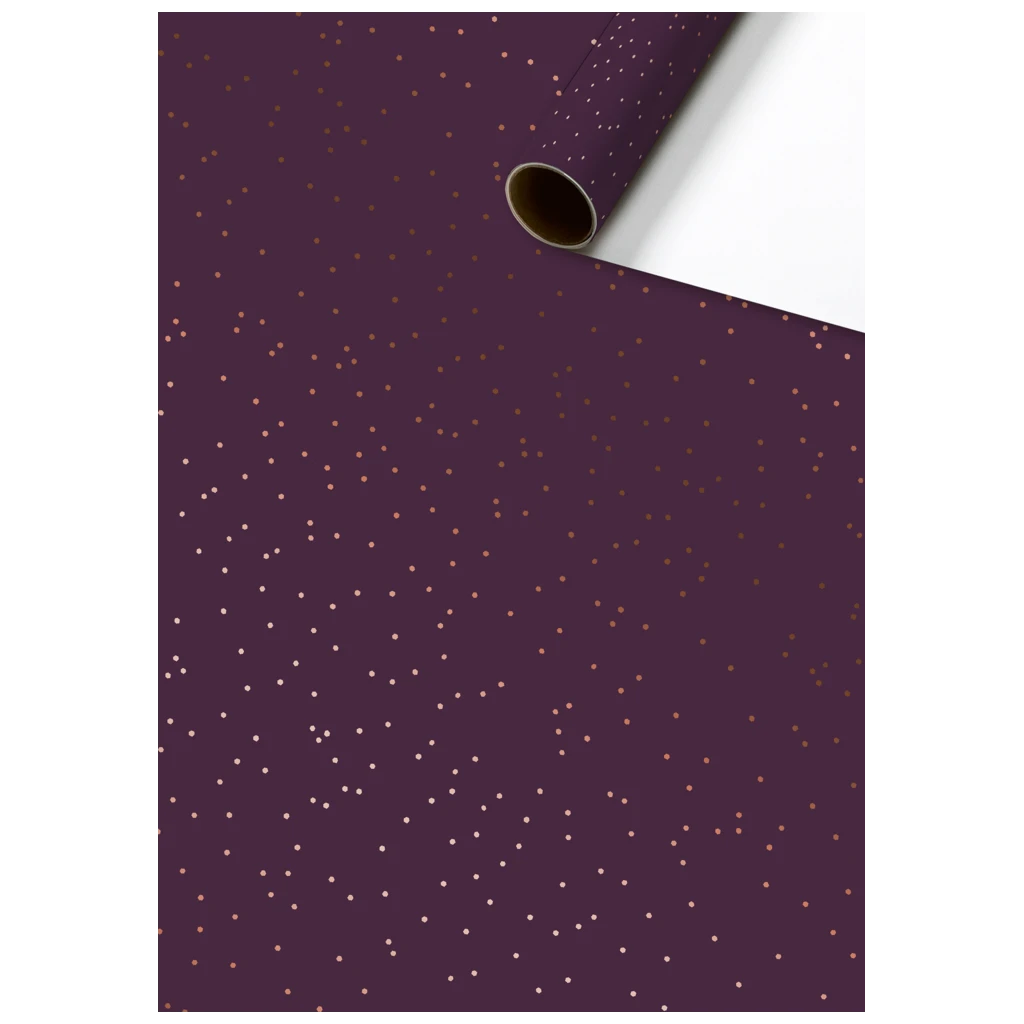 Geschenkpapier „Yvie“ | 70 cm × 1,5 m, 76 g/m², bordeaux