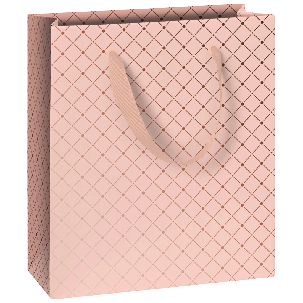 Geschenktasche „Min“ | 18×21×8 cm, 250 g/m², hellrosa