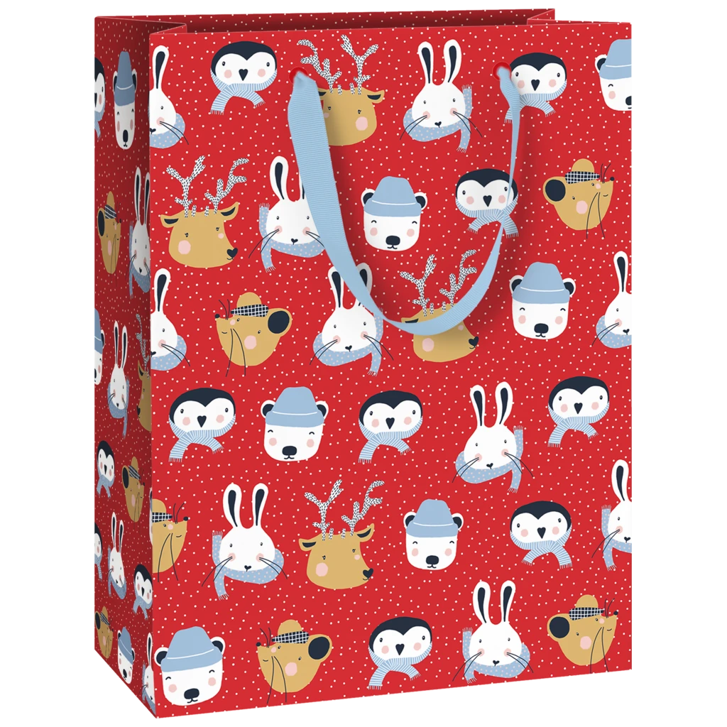Geschenktasche „Malik“ | 23×30×13 cm, 230 g/m², rot