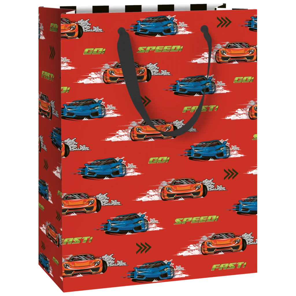 Geschenktasche „Schorsch“ | 23×30×13 cm, 230 g/m², rot