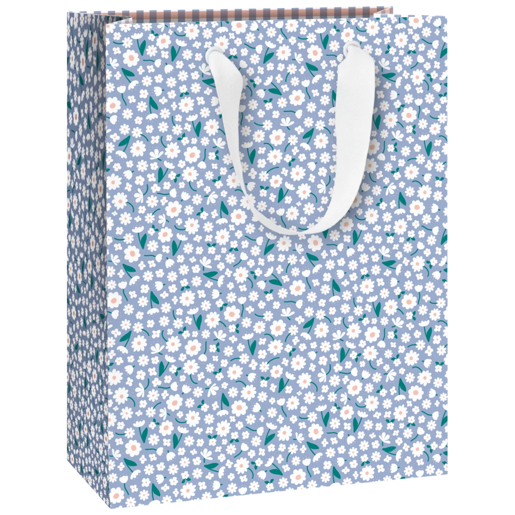 Geschenktasche „Samia“ | 23×30×13 cm, 230 g/m², himmelblau
