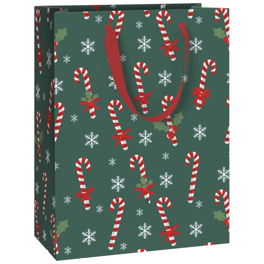 Geschenktasche „Tika“ | 23×30×13 cm, 180 g/m², grün