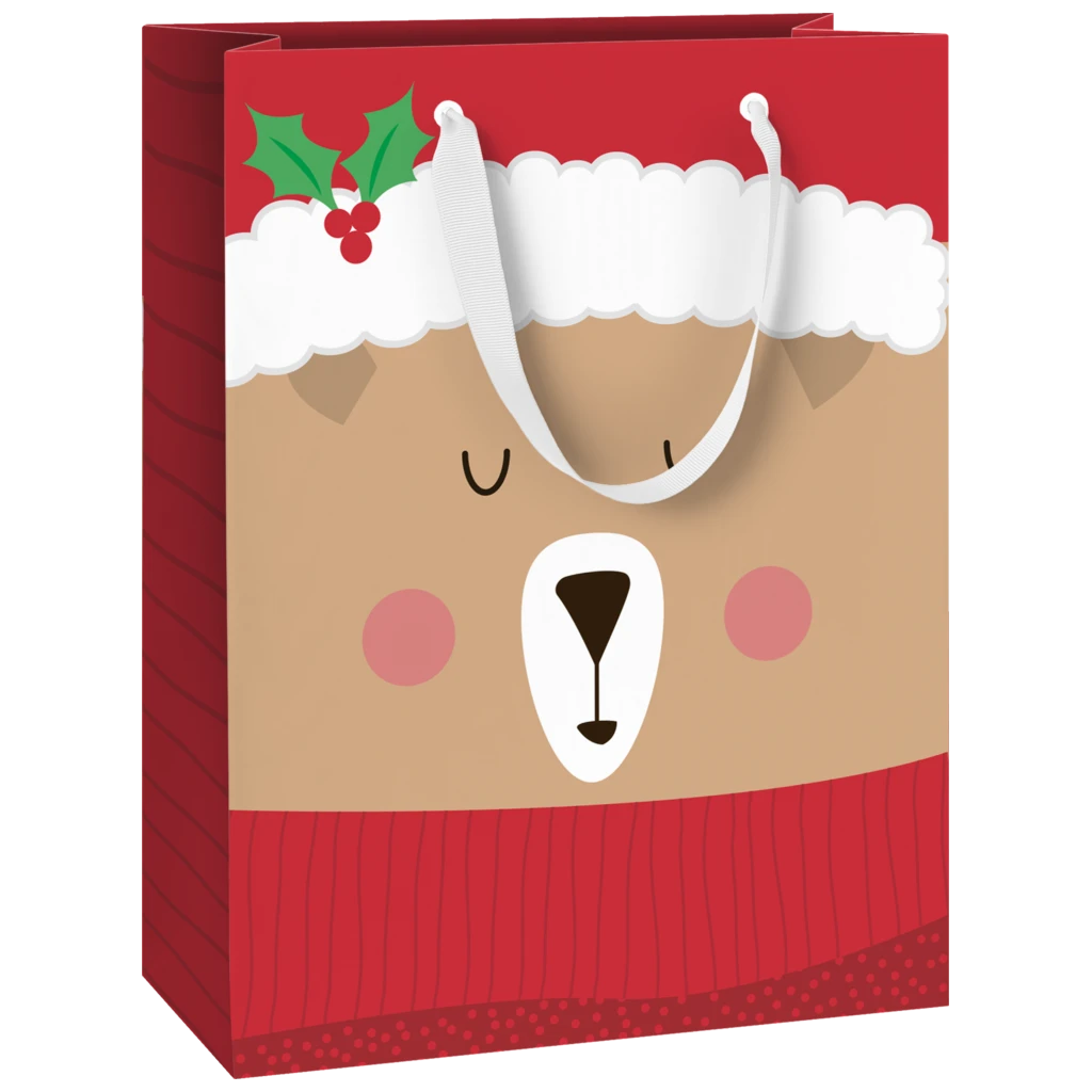 Geschenktasche „Flori“ | 23×30×13 cm, 180 g/m², rot