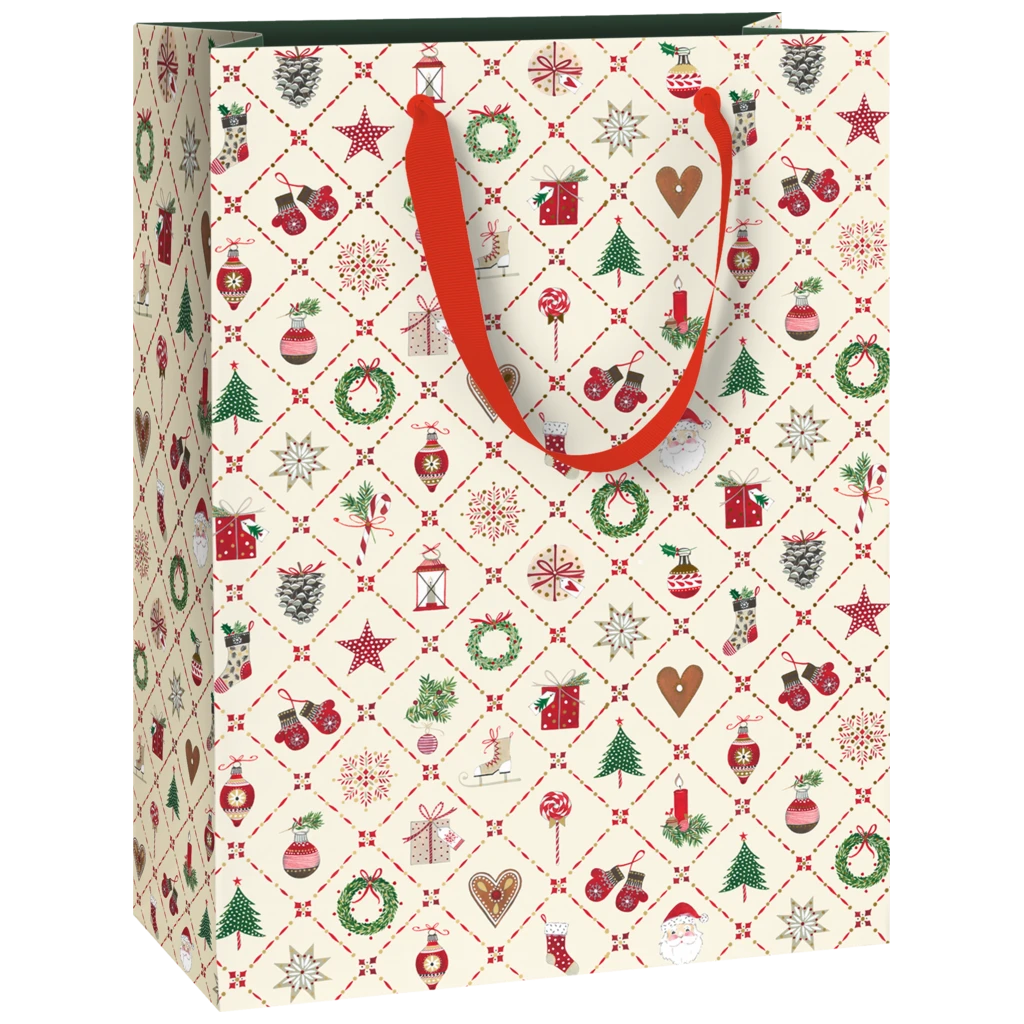 Geschenktasche „Kirsten“ | 23×30×13 cm, 250 g/m², beige