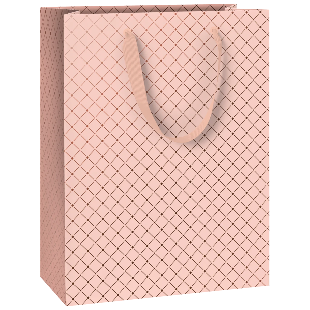 Geschenktasche „Min“ | 23×30×13 cm, 250 g/m², hellrosa