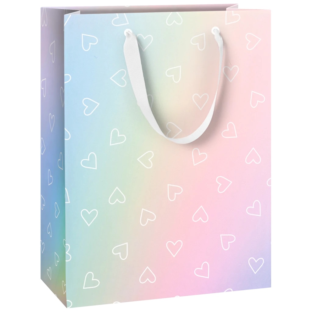 Geschenktasche „Kayla“ | 23×30×13 cm, 250 g/m², mehrfarbig/regenbogen