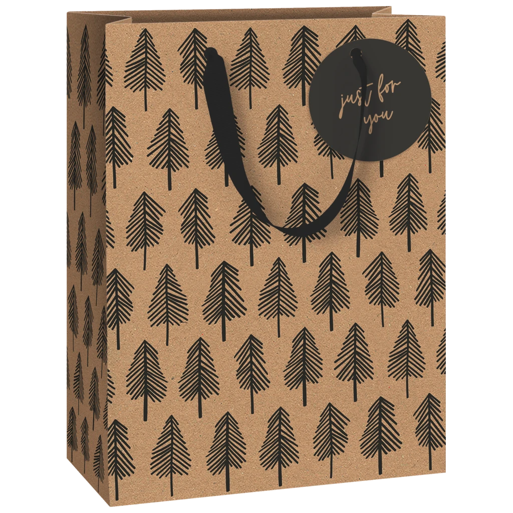 Geschenktasche „Weren schwarz“ | 23×30×13 cm, 230 g/m², schwarz