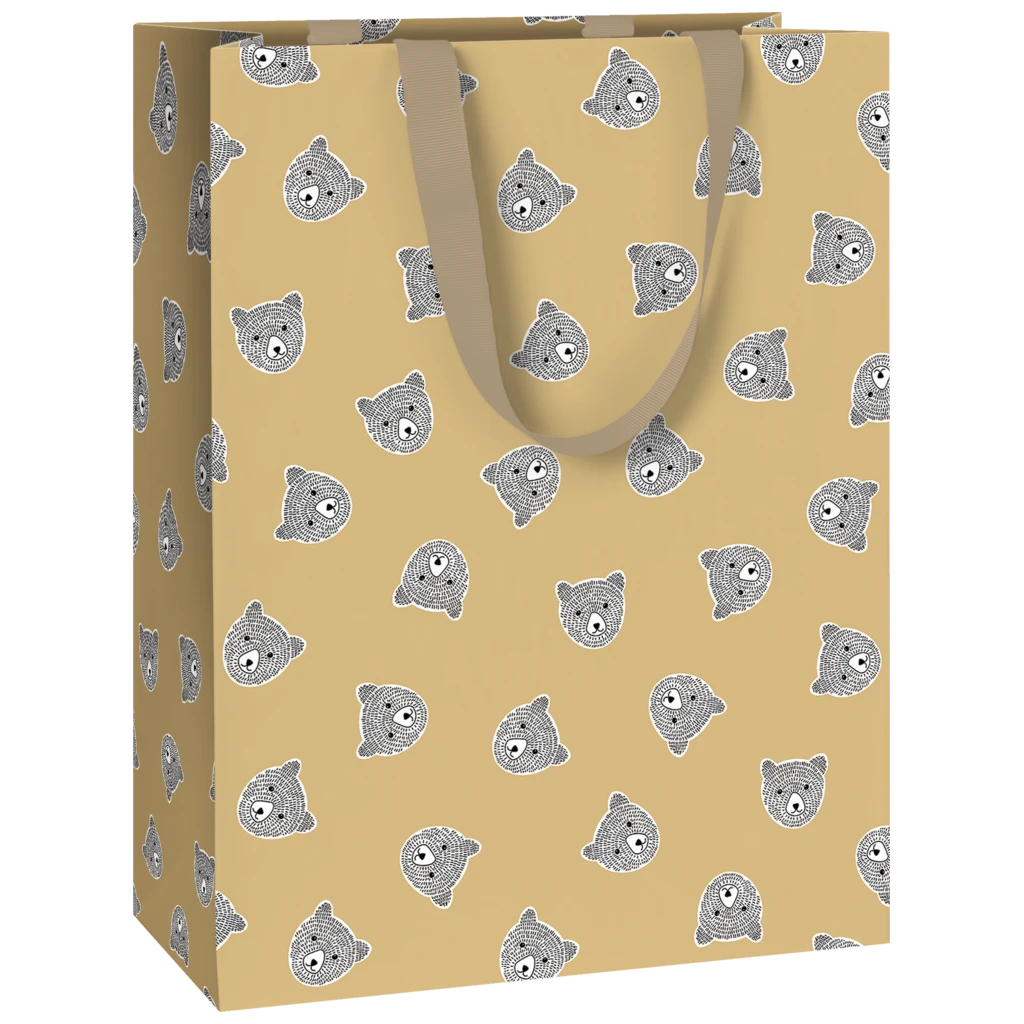 Geschenktasche „Rollo“ | 23×30×13 cm, 230 g/m², hellbraun