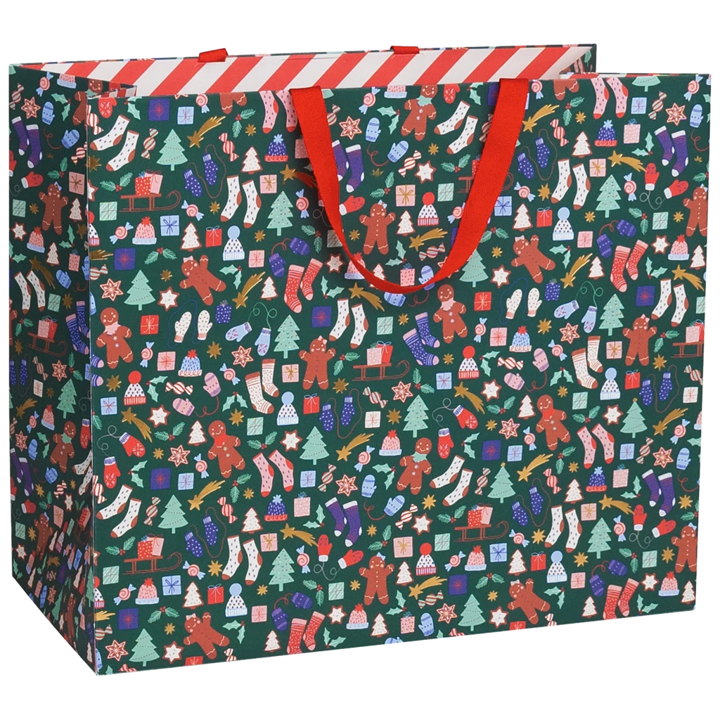 Geschenktasche „Marioka“ | 45×38×22 cm, 250 g/m², dunkelgrün