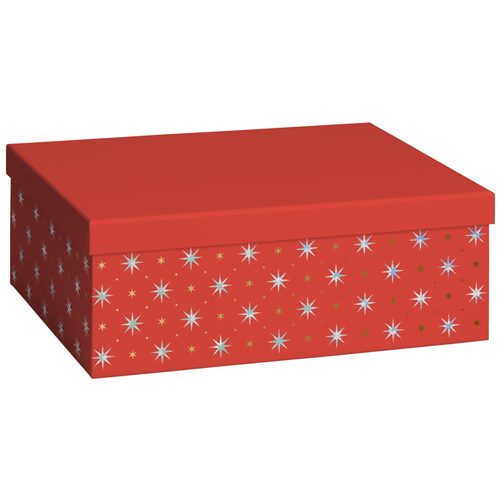 Geschenkbox „Zidonia“ | 24×12×33 cm, 120 g/m², rot