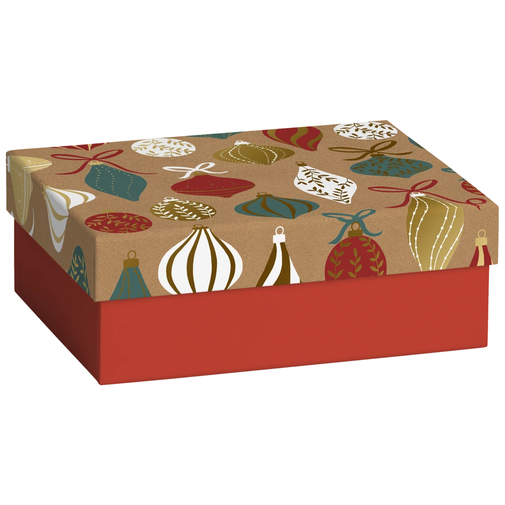 Geschenkbox „Lorena“ | 12×6×6 cm, rot/braun