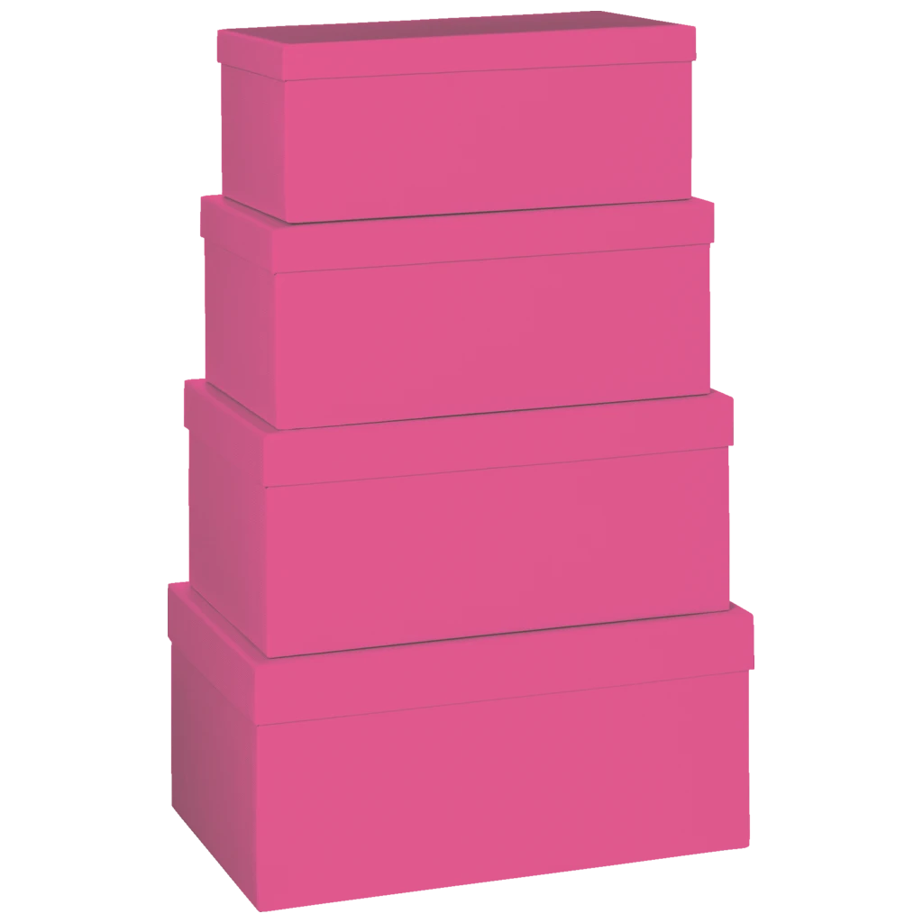 Geschenkboxen-Set „Switcher“ | pink, 4 Größen
