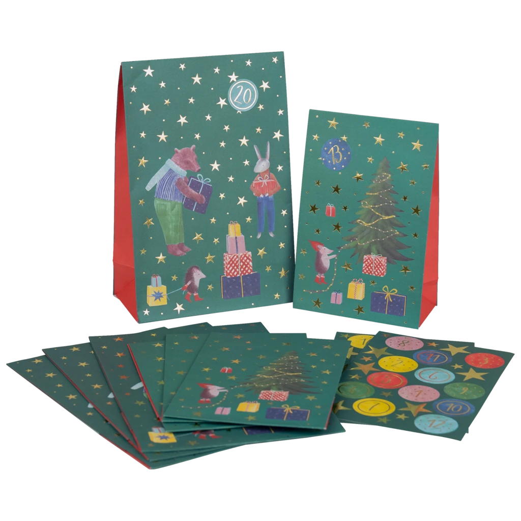 Adventskalender „Melin“ | dunkelgrün