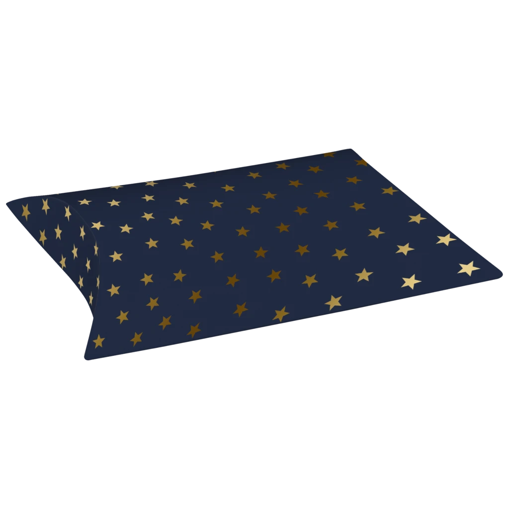 Faltschachteln „Malik“ | 10×11×2,5 cm, 210 g/m², dunkelblau, 3 Stück