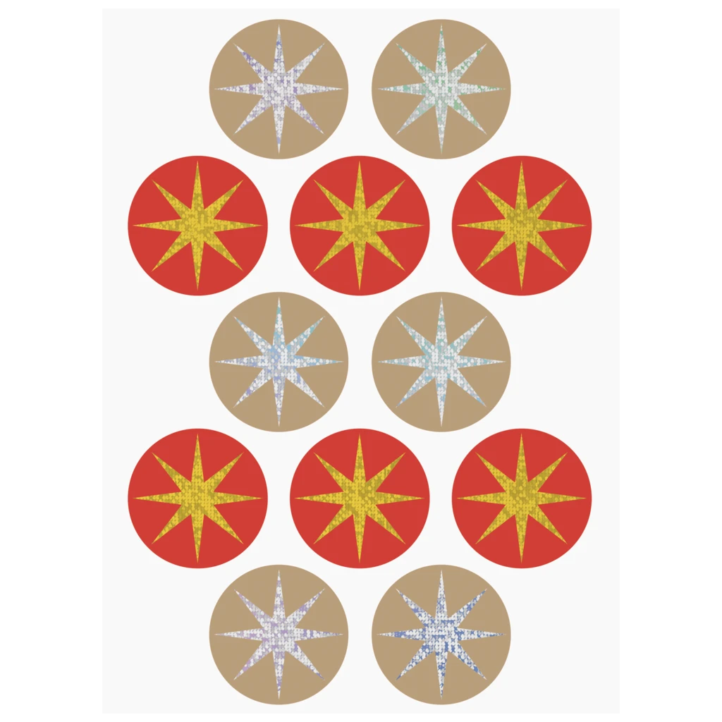 Aufkleber Bogen | 110×150 mm, 4 Blatt