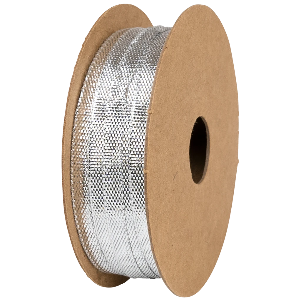 Geschenkband | Satin Polyester, 3 mm × 8 m, silber