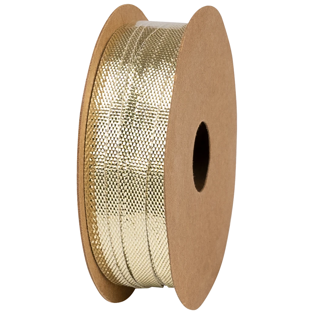 Geschenkband | Satin Polyester, 3 mm × 8 m, gold