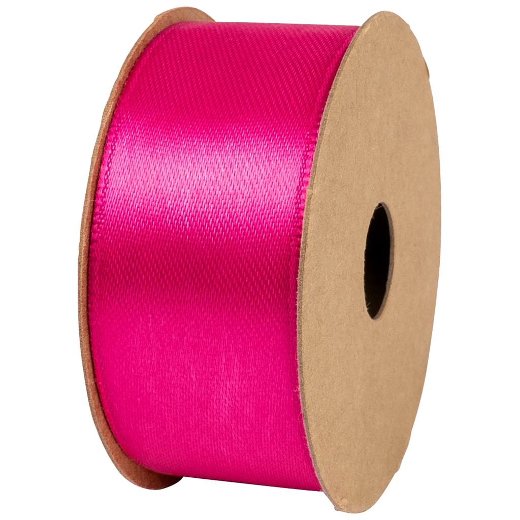 Geschenkband | Satin Polyester, 25 mm × 4 m, pink
