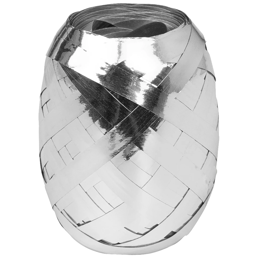 Geschenkband | Polypropylen, 5 mm × 20 m, silber
