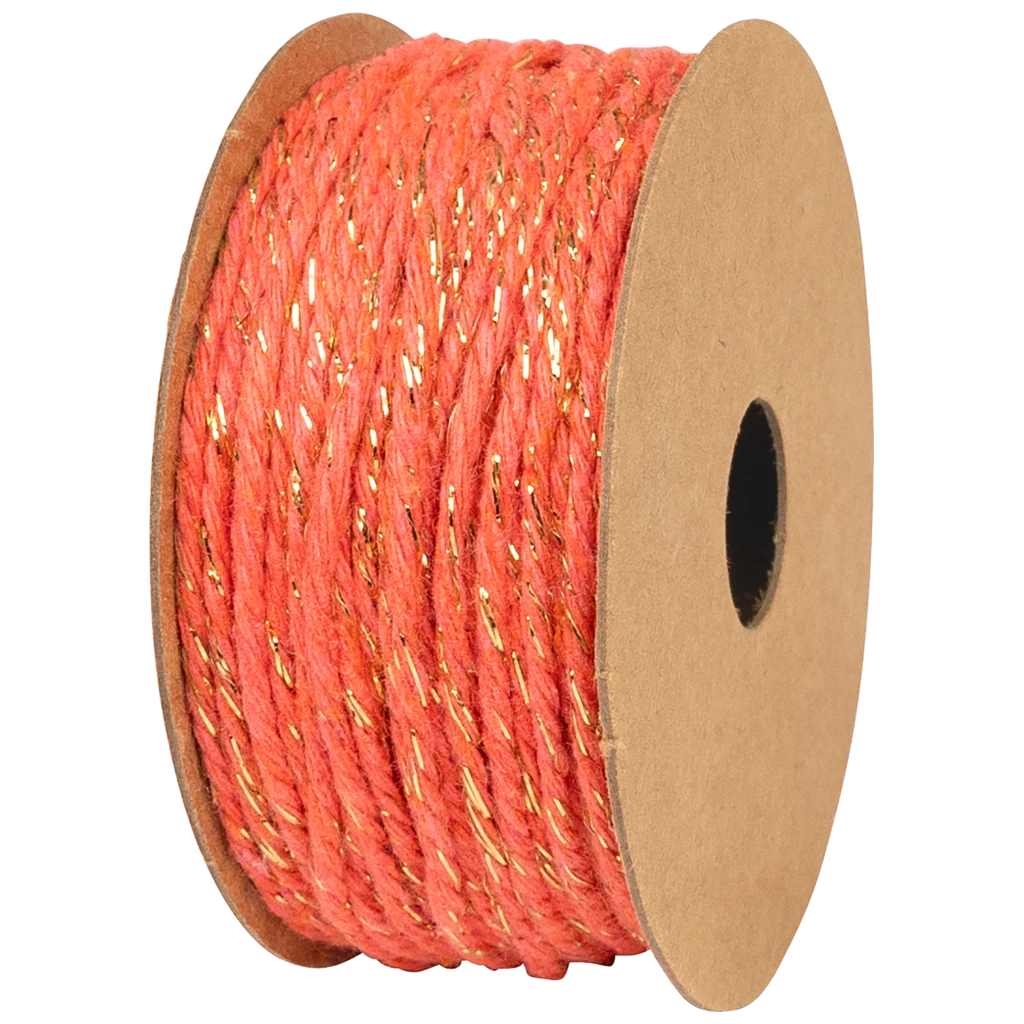 Geschenkband | Baumwolle, 2 mm × 10 m, pink
