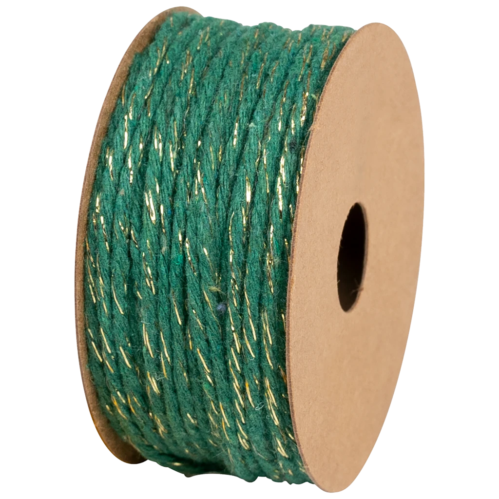 Geschenkband | Baumwolle, 2 mm × 10 m, dunkelgrün