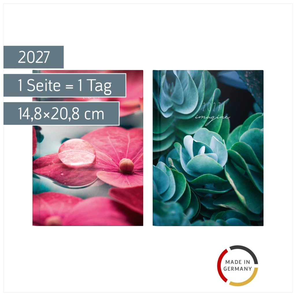 Buchkalender Mod. Mentor 2027 „Imagine“ | A5, Papier